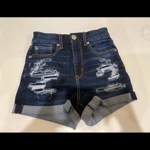 American Eagle: High Rise Denim Shorts